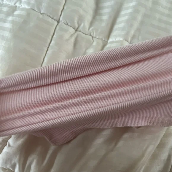 Pink Stretchy Ribbed Tank Top - Picture 4 of 5